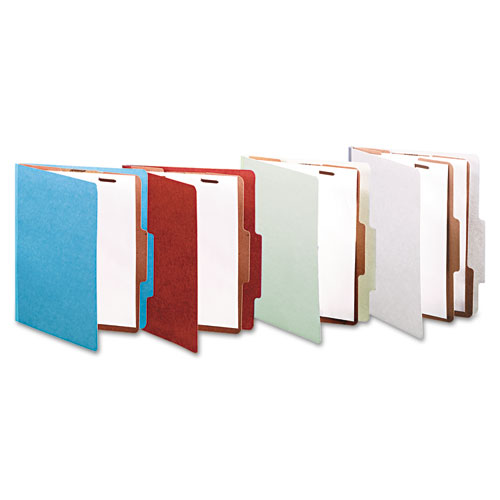 6-Part Letter Size A7015026 ACCO Classification Folders with Fasteners Pressboard 10 per Box Blue
