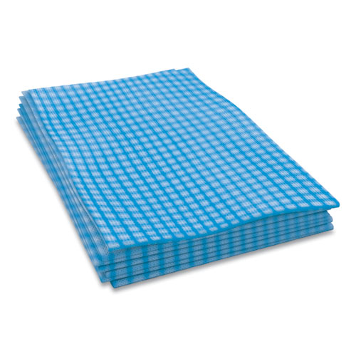 Tuff-Job Foodservice Towels, 12 x 24, Blue/White, 200/Carton