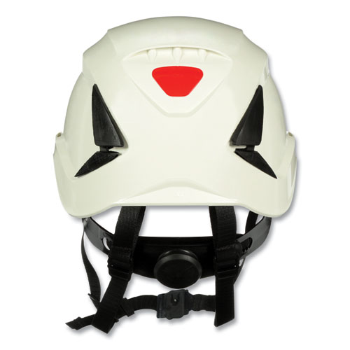 SecureFit X5000 Series Safety Helmet, 6-Point Pressure Diffusion Ratchet Suspension, White