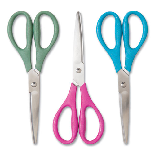 Kids Scissors, Pointed Tip, 5 Long, 1.75 Cut Length, Straight Handles,  Randomly Assorted Colors