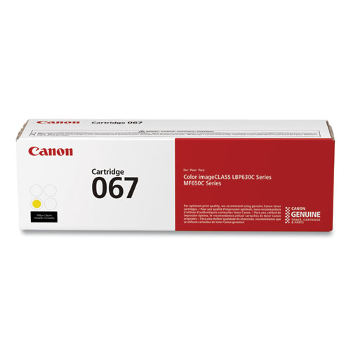 Canon® 5099C001 (067) Toner, 1,250 Page-Yield, Yellow