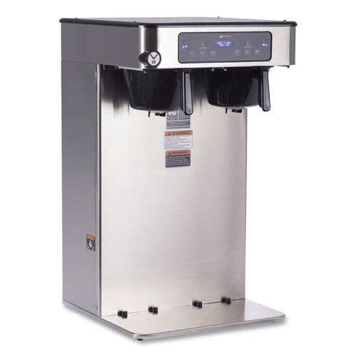 ICB Infusion Series Twin Tall Coffee Brewer, 51 Cups, Silver/Black, Ships in 7-10 Business Days