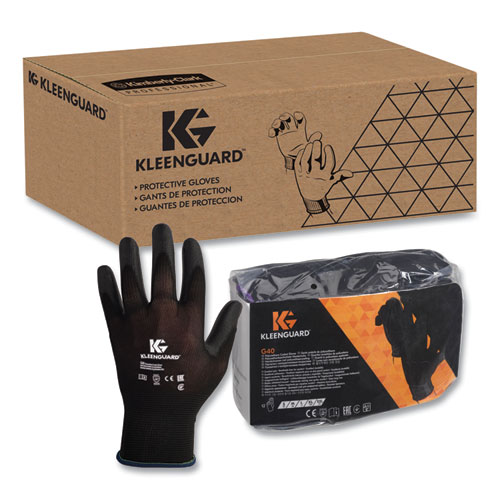 Image of G40 Polyurethane Coated Gloves, Medium, Black, 12 Pairs/Pack