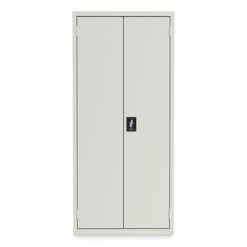 Fully Assembled Storage Cabinets, 3 Shelves, 30" x 15" x 66", Light Gray