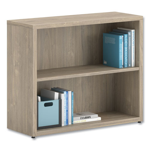 10500 Series Laminate Bookcase, Two Shelves, 36" x 13" x 29.5", Kingswood Walnut