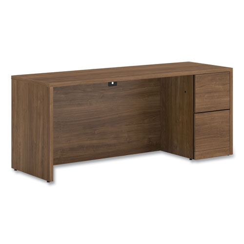 10500 Series Full-Height Right Pedestal Credenza, 72" x 24" x 29.5", Pinnacle