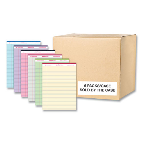 Image of Enviroshades Legal Notepads, 50 Assorted 8.5 x 11.75 Sheets, 36 Notepads/Carton, Ships in 4-6 Business Days