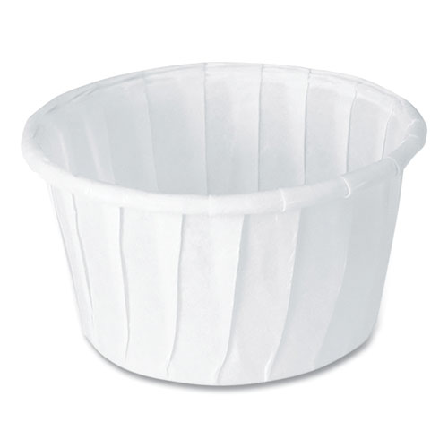 Paper Portion Cups, 1oz, White - 250/Bag, 20 Bags/Carton