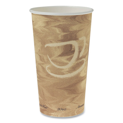 Image of Solo® Single Sided Poly Paper Hot Cups, 20 Oz, Mistique Design, 40/Bag, 15 Bags/Carton