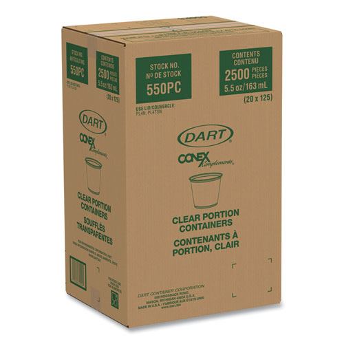 Image of Dart® Conex Complements Portion/Medicine Cups, 5.5 Oz, Translucent, 125/Bag, 20 Bags/Carton