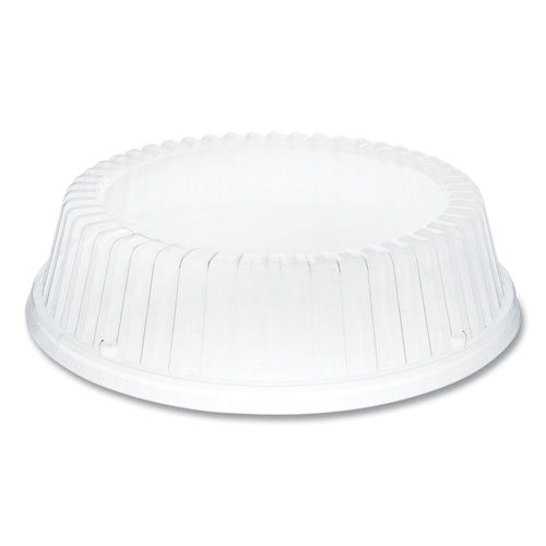 Dome Covers for Dinnerware, For 9" Foam Plates, Clear, Plastic, 125/Bag, 4 Bags/Carton