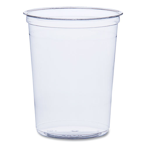 Bare Eco-Forward RPET Deli Containers, ProPlanet Seal, 32 oz, Clear, Plastic, 50/Pack, 10/Carton