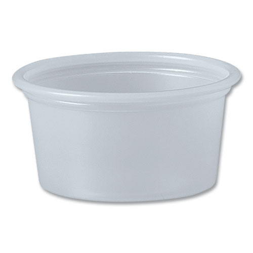 Polystyrene Portion Cups, 0.75 oz, Plastic, Translucent, 2,500/Carton