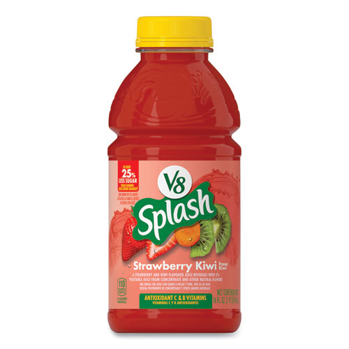 Image of Splash, Strawberry Kiwi, 16 oz Bottle, 12/Carton, Ships in 1-3 Business Days