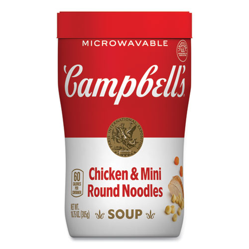 Image of Soup On The Go Chicken with Mini Noodles, 10.75 oz Cup, 8/Carton, Ships in 1-3 Business Days