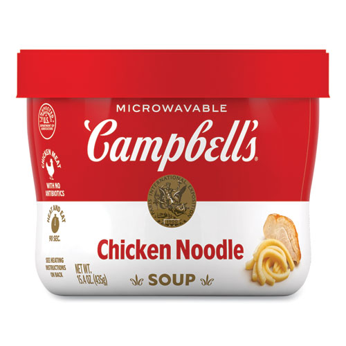 Campbell's® Chicken Noodle, 15.4 oz Bowl, 8/Carton, Ships in 1-3 Business Days