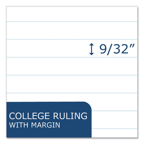 Roaring Spring® Loose Leaf Paper, 8 x 10.5, 3-Hole Punched, College Rule,  White, 150 Sheets/Pack, 24 Packs/Carton, Ships in 4-6 Business Days