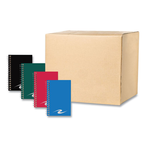 Image of Memo Pad, Randomly Assorted Cover Color, Narrow Rule, (46) White 6 x 4 Sheets, 72/Carton, Ships in 4-6 Business Days