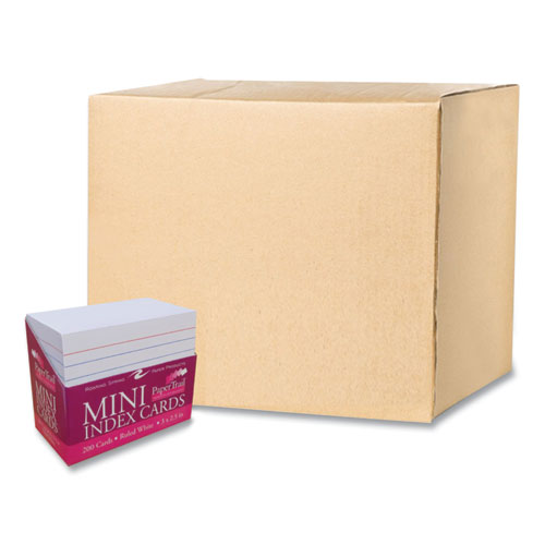 Image of Trayed Index Cards, Narrow Ruled, 3 x 2.5, 200/Tray, 36/Carton, Ships in 4-6 Business Days