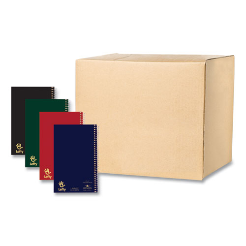Lefty Notebook, 1-Subject, Medium/College Rule, Random Asst Cover Color, (80) 8 x 5 Sheet, 24/CT, Ships in 4-6 Business Days