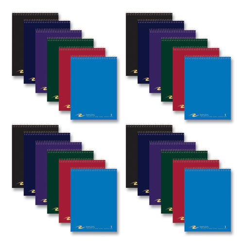 Flipper Subject Wirebound Notebook, 1-Subject, Asst Cover Colors, (80) 8.5 x 11.5 Sheets, 24/CT, Ships in 4-6 Business Days