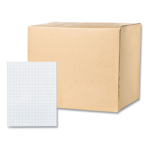 Image of Gummed Pad, 4 sq/in Quadrille Rule, 50 White 8.5 x 11 Sheets, 72/Carton, Ships in 4-6 Business Days
