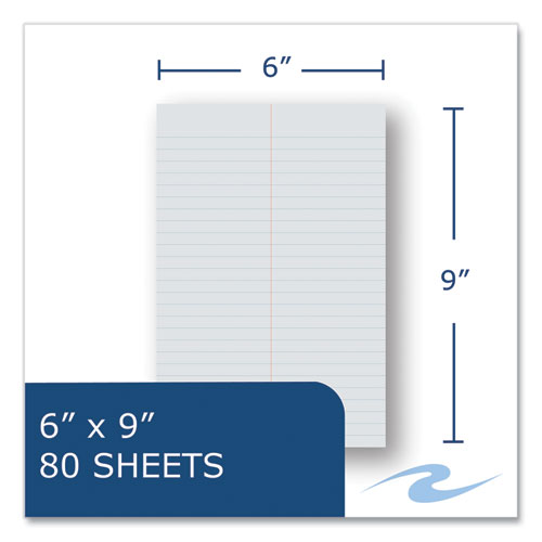 EnviroShades Steno Pad, Gregg Rule, White Cover, 80 Gray 6 x 9 Sheets, 24 Pads/Carton