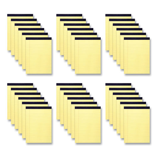 Legal Pad, Wide/Legal Rule, (50) Canary Yellow 8.5 x 11 Sheets, 36/Carton