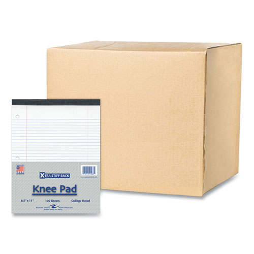 Stiff-Back Pad, Medium/College Rule, 100 White 8.5 x 11 Sheets, 36/Carton, Ships in 4-6 Business Days