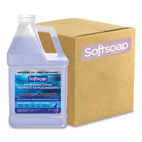 Liquid Hand Soap Refills, Refreshing Clean, 128 oz, 4/Carton