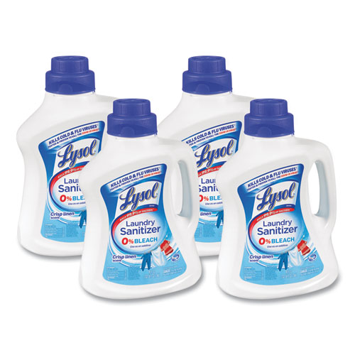 LYSOL® Brand Laundry Sanitizer, Liquid, Crisp Linen, 90 oz, 4/Carton