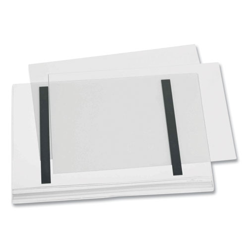 Image of Magnetic Water-Resistant Sign Holder, 8.5 x 11, Clear Frame, 5/Pack