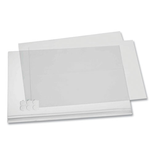Image of Self-Adhesive Water-Resistant Sign Holder, 11 x 17, Clear Frame, 5/Pack