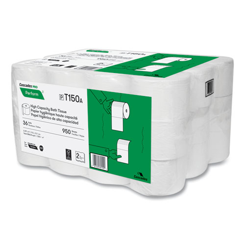 Perform Bathroom Tissue for Tandem Dispensers, Septic Safe, 2-Ply, White, 950/Roll, 36 Rolls/Carton