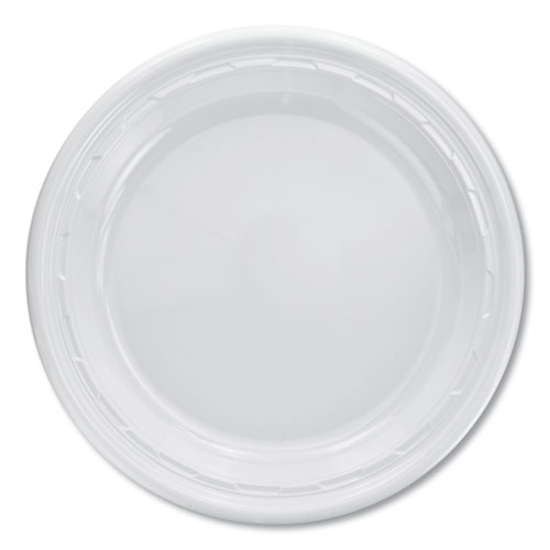 Dart® Famous Service Impact Plastic Dinnerware, Plate, 10.25" Dia, White, 500/Carton