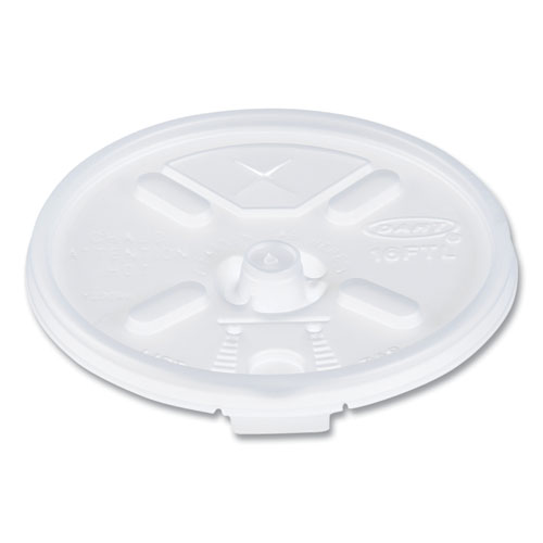 Plastic Lids For Foam Cups, Bowls And Containers, Flat, Vented