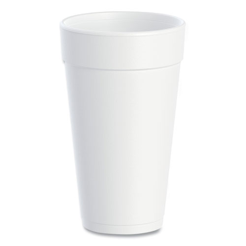 Dart® Foam Drink Cups, 20 oz, White, 500/Carton