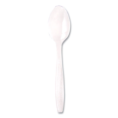 Image of Solo® Guildware Extra Heavyweight Plastic Cutlery, Teaspoons, Clear, 1,000/Carton