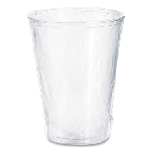 Dart® Ultra Clear Pete Cold Cups, 10 Oz, Individually Wrapped, 25/Sleeve, 20 Sleeves/Carton