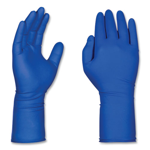 Blue Latex Exam Gloves, Powder-Free, Large, 50 Gloves/Box, 10 Boxes/Carton