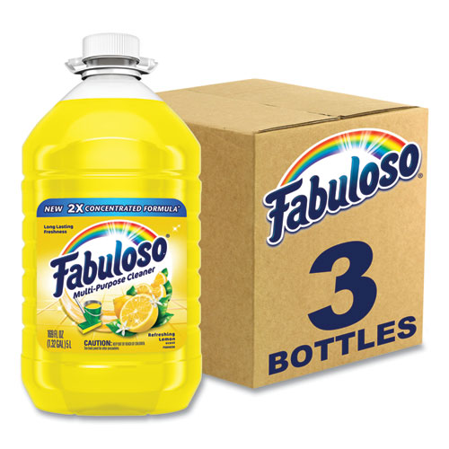 Fabuloso® Multi-Use Cleaner, Lemon Scent, 169 Oz Bottle, 3/Carton