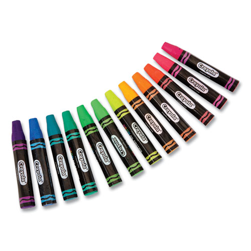 Neon Oil Pastels, 12 Assorted Colors, 12/Pack