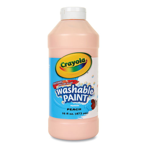 Image of Crayola® Washable Paint, Peach, 16 Oz Bottle