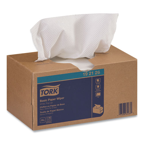 Tork® Basic Paper Wiper, 1-Ply, 9 x 10.5, White, 250/Box, 24 Boxes/Carton