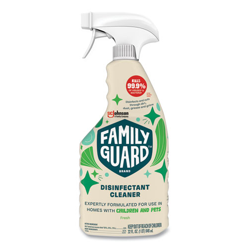 FamilyGuard™ Disinfectant, Citrus Scent, 32 oz Trigger Bottle, 8/Carton