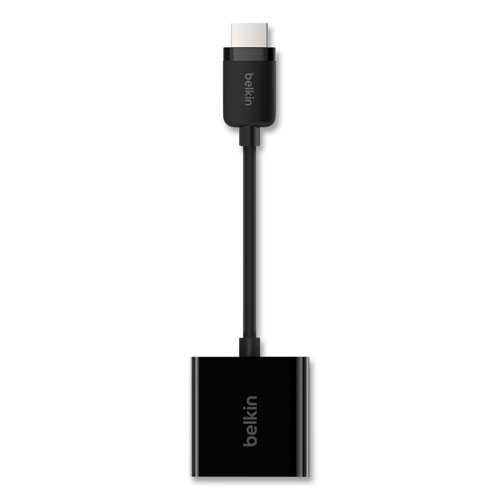 Belkin® HDMI to VGA Adapter with Micro-USB Power, 9.8", Black