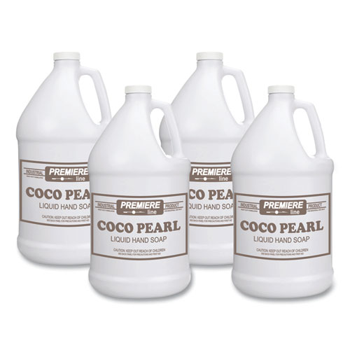 Image of Coco Pearl Liquid Hand Soap, Coconut Scent, 128 oz Bottle, 4/Carton