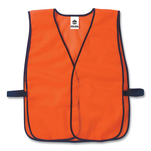 GloWear 8010HL Non-Certified Economy Vest, One Size Fits Most, Orange