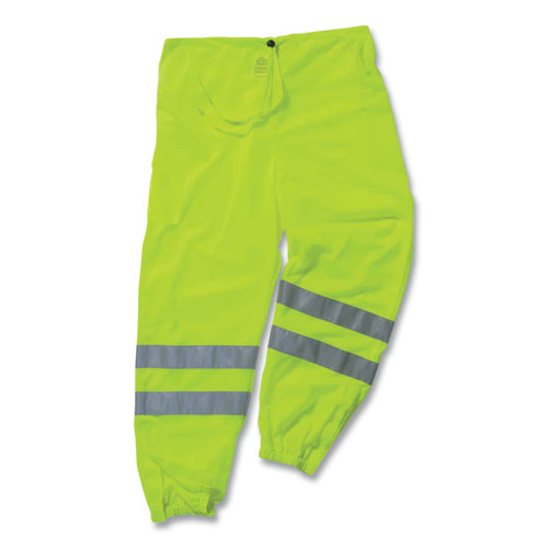 GloWear 8910 Class E Hi-Vis Pants, Large/X-Large, Lime