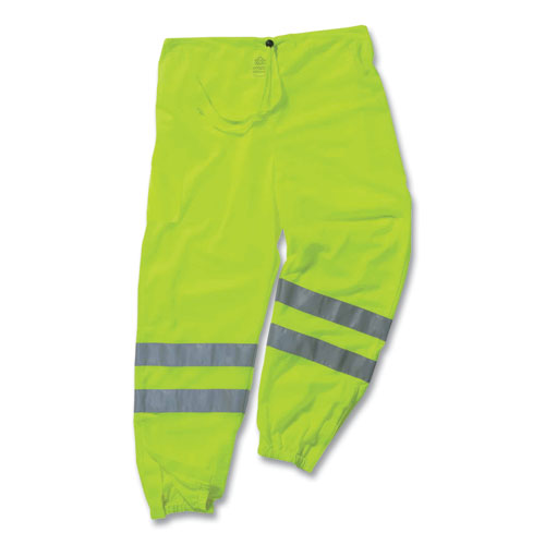 GloWear 8910 Class E Hi-Vis Pants, Small/Medium, Lime